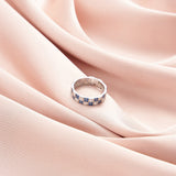 Double-Layered Sapphire Ring