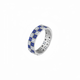 Double-Layered Sapphire Ring